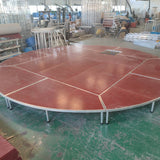 Aluminum alloy quick-release assembly movable performance stage, conference room floor, T-stage
