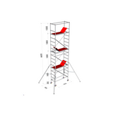 Aluminum alloy single-width scaffold