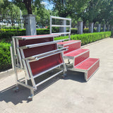 Aluminum alloy choral stand, with three, four, and five tiers, foldable and movable, suitable for choral photos and steps