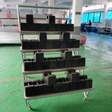 Aluminum alloy choral stand, with three, four, and five tiers, foldable and movable, suitable for choral photos and steps