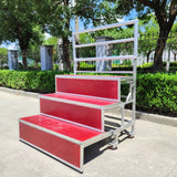 Aluminum alloy choral stand, with three, four, and five tiers, foldable and movable, suitable for choral photos and steps