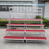 Aluminum alloy choral stand, with three, four, and five tiers, foldable and movable, suitable for choral photos and steps
