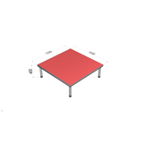 Aluminum alloy quick-release assembly movable performance stage, conference room floor, T-stage
