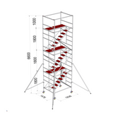 Aluminum alloy scaffolding