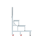 Aluminum alloy choral stand, with three, four, and five tiers, foldable and movable, suitable for choral photos and steps