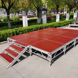 Aluminum alloy assembled stage, adjustable height for indoor and outdoor use, quick assembly and quick disassembly, movable performance stage