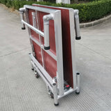 Aluminum alloy foldable stage, suitable for hotel banquet halls and conference rooms, with wheels for easy mobility