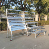 Aluminum alloy choral stand, with three, four, and five tiers, foldable and movable, suitable for choral photos and steps