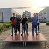 Aluminum alloy quick-release assembly movable performance stage, conference room floor, T-stage