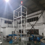 Aluminum alloy single-width scaffold