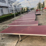 Aluminum alloy quick-release assembly movable performance stage, conference room floor, T-stage