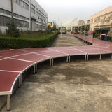 Aluminum alloy quick-release assembly movable performance stage, conference room floor, T-stage