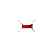 Aluminum alloy single-width scaffold