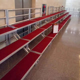 Aluminum alloy choral stand, with three, four, and five tiers, foldable and movable, suitable for choral photos and steps