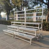 Aluminum alloy choral stand, with three, four, and five tiers, foldable and movable, suitable for choral photos and steps