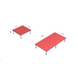 Aluminum alloy quick-release assembly movable performance stage, conference room floor, T-stage