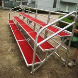 Aluminum alloy choral stand, with three, four, and five tiers, foldable and movable, suitable for choral photos and steps