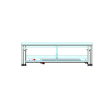 Aluminum alloy foldable stage, suitable for hotel banquet halls and conference rooms, with wheels for easy mobility