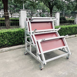 Aluminum alloy choral stand, with three, four, and five tiers, foldable and movable, suitable for choral photos and steps