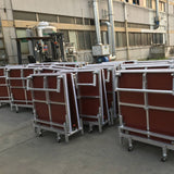 Aluminum alloy foldable stage, suitable for hotel banquet halls and conference rooms, with wheels for easy mobility